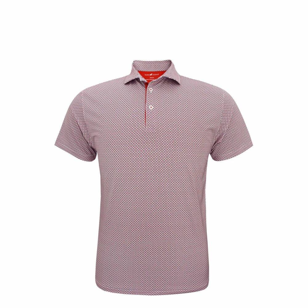 NEW HORN LEGEND men's lisbon us flag polo in red